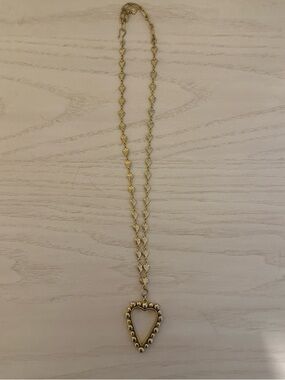 Brinker & Eliza Gold Heart Pendant Necklace - Elegant Women’s Jewelry